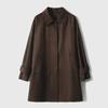 Samei Shirt Collar Tooling Trench Coat, Medium and Long Coat, High-end Spring and Autumn Women's Clothing, New Spring Commuter Long Sleeves