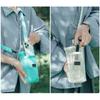 Meshes Water Bottle Holder Sleeve Water Bottle Carriers Bag for Clear Hydrations Monitoring Zippers Access Oxford Fabric