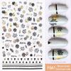 New Retro Nail Art Hot Stamping Stickers Embossed Flower Branches and Jade Leaves Nail Art Decorations