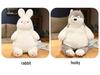 Cute White Rabbit Plush Toy - Pillow and Bedtime Doll Gift for Girls