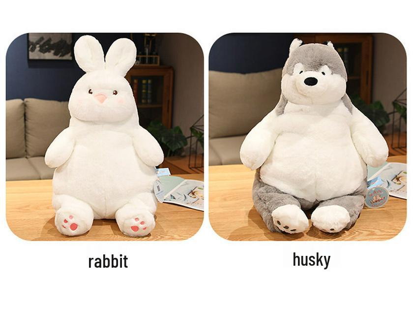 Cute White Rabbit Plush Toy - Pillow and Bedtime Doll Gift for Girls