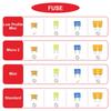 MKBKLLJY 170pcs Car Fuse Assortment Kit Type Car Fuse Standard Mini Micro2 Low