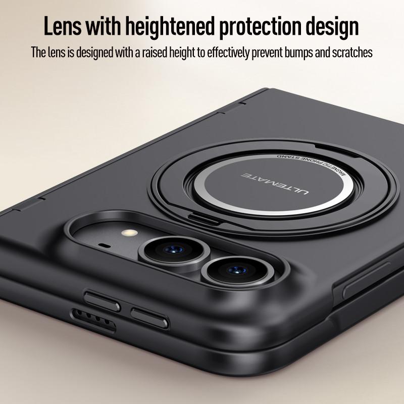For iphone Duo 5G Case Hand Strap For Magsafe Magnetic Ring Holder Cover For iphoneDuo With Screen Glass Hinge Protection Cover