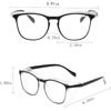 3pcs Minimalist Elliptical Fashion Glasses Suitable for Casual Wear Daily Glasses Modern Glasses Durable Glasses
