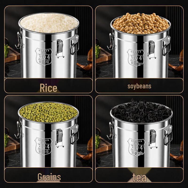 SPSR 304 Stainless Steel Sealed Storage Bucket