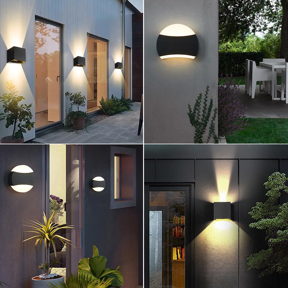 Wall Lamp Light LED 85-265V 6W 12W Cold White Warm White Suitable For Indoor Outdoor Garden Convenient Decoration Easy Install