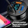 66W 4-Port USB Car Charger – PD & QC3.0 Fast Charging with Type-C for Phones (Cigarette Lighter Adapter)