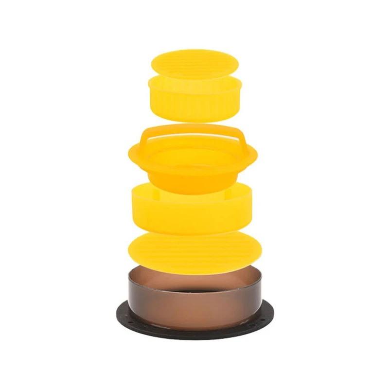 Hamburger Meat Press Maker PP Round Shape Non-Stick Stuffed Burger Patties Beef Grill Pie Press Mould Maker Kitchen Accessories