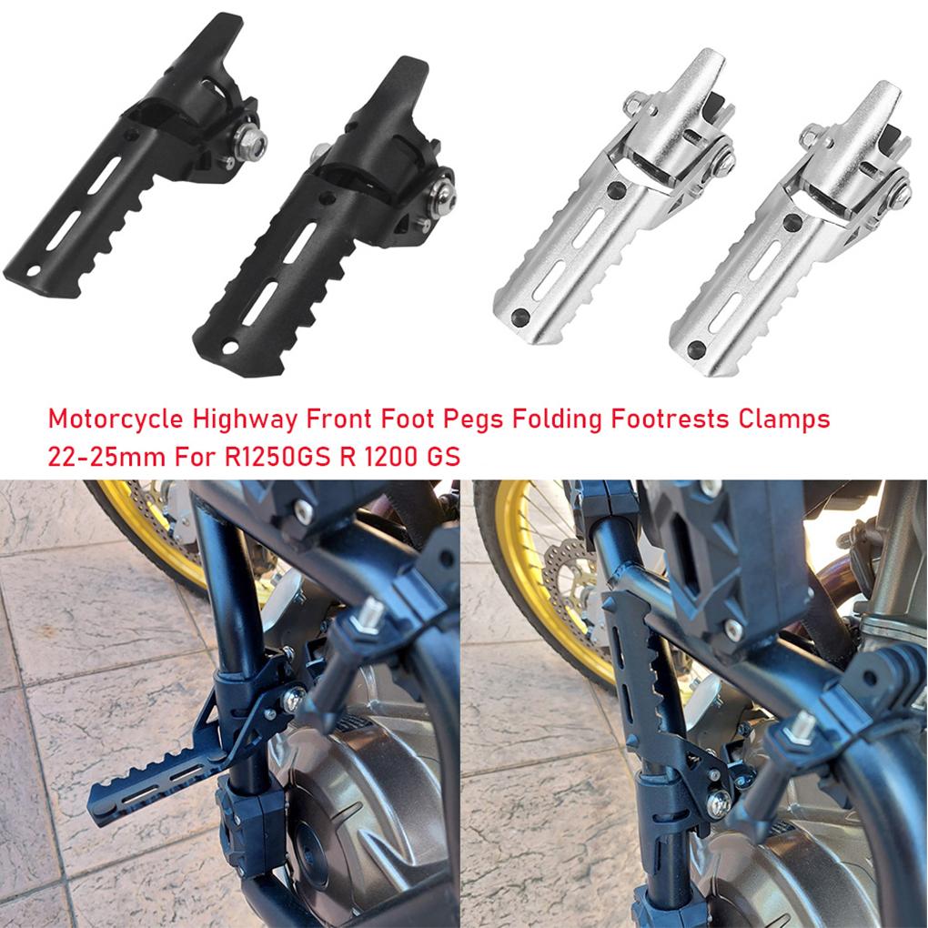 Balení 2 stupaček na motocykl Složená stupačka Pedál Oprava stupaček Náhrada za F 800 GS Adventure S1000XR Black