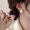 Korean Irregular Pearl Ear Cuff: Elegant Retro Stud Earrings