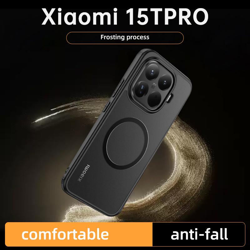 For Xiaomi 15T Pro 17T Pro Magsafe Magnetic Matte PC Case For Xiaomi MI 17 Max Magsafe Wireless Charging Shockproof Back Cover
