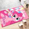 Custom My Little Pony Mat Personalized Name, Polyester Washable Indoor Entryway Rug, Gift for Christmas, Easter, Thanksgiving Day