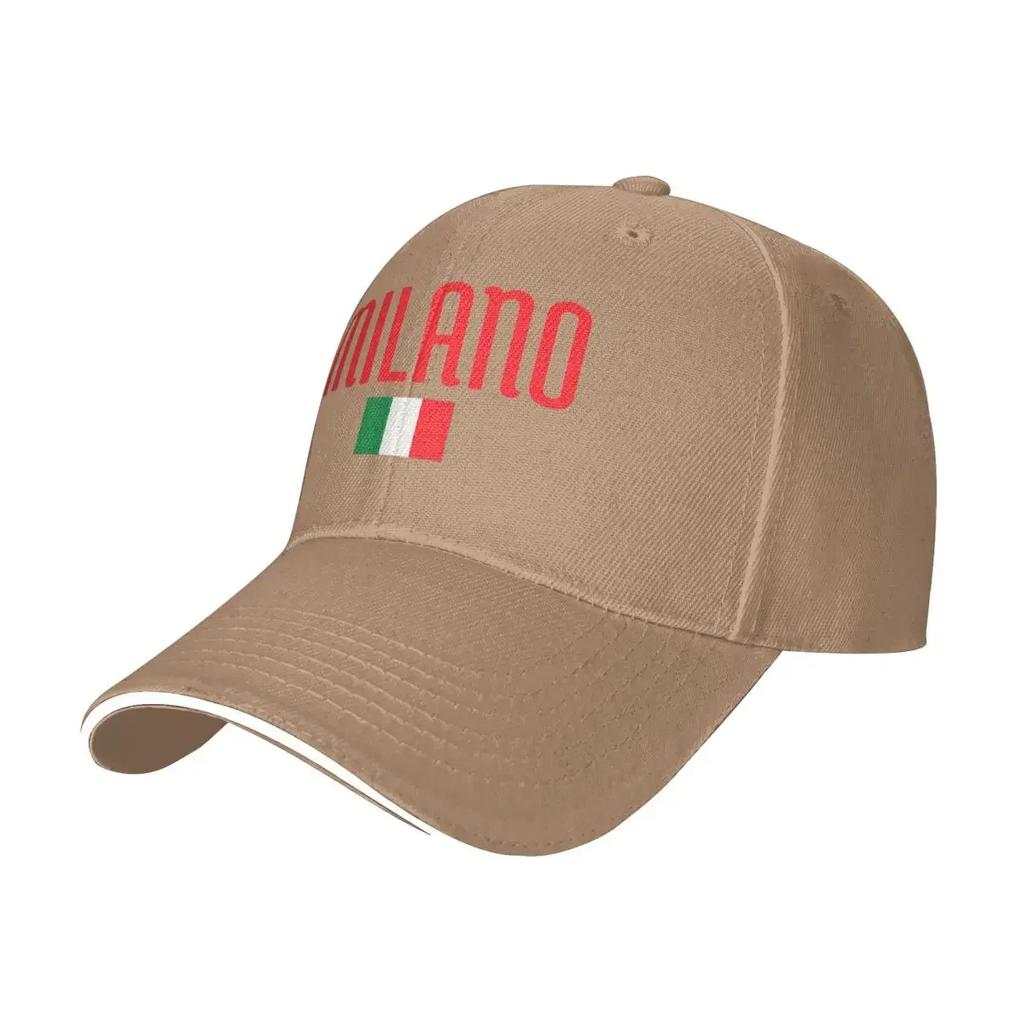 Italy Flag Milano Camping Baseball Caps For Womens Adult Male Beach Golf Hat Hip Hop Trucker Cap