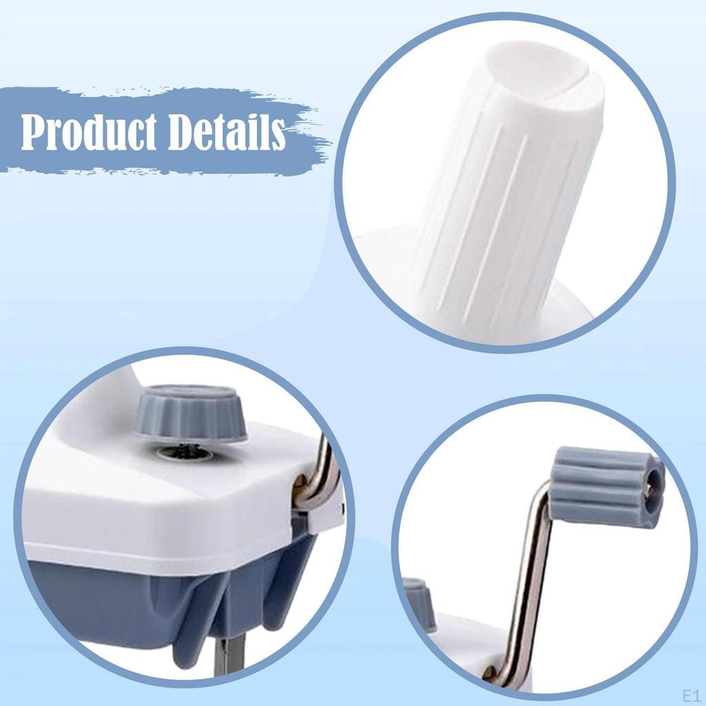 Yarn Winder Manual Ball Desk Lightweight Knitter Gift Low Noise Crafting Tool String