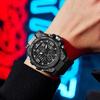 Brand 8138 Waterproof Alloy case Watch Alarm Clock night light Young Fashion business Quartz Sport Wristwatches
