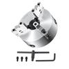 3-Jaw Lathe Chuck, 10'', Self-Centering Lathe Chuck, 0.24-9.84 in/6-250 mm Clamping Range with T-key Fixing Screws Hexagon Wrench, for Lathe 3D