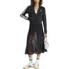 adidas Polka Dot Sheer Midi Skirt Black KV1177