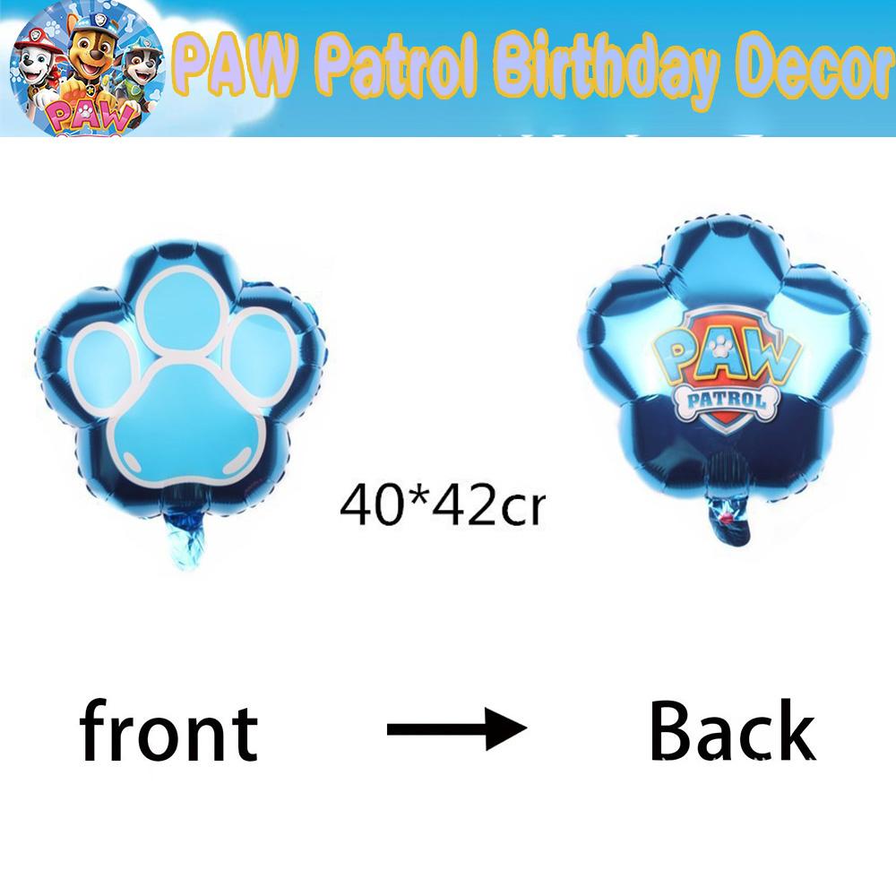 PAW Patrol Birth Date Decor Celebration Supplies Birth Date Celebration Disposable Tableware Collection Paper Board Napkin Balloon Infant Shower Decor