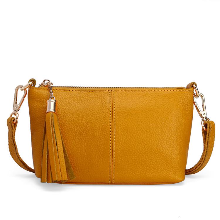 Dámská velkokapacitní kabelka a crossbody taška z pravé kůže v korejském stylu