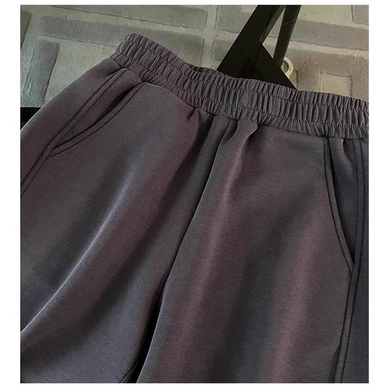 Women's 2-Piece Casual Tracksuit, Zip-up Collar Sweatshirt Elastic Waist Pants Loose Fit Loungewear Set