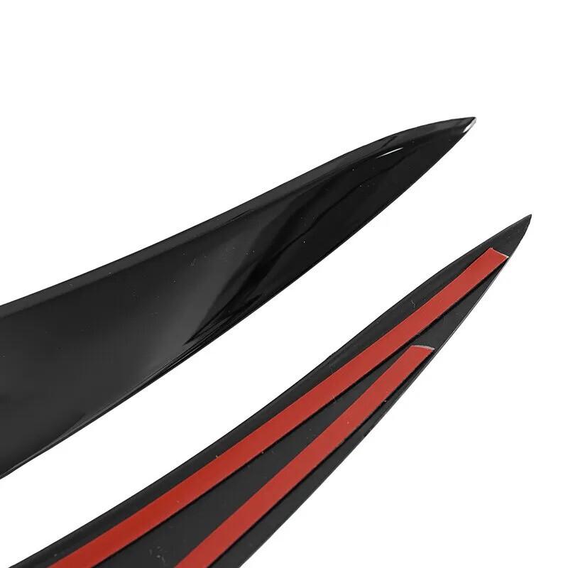 Glossy Black ABS Headlight Eyelids Eyebrows Trim Sticker for BMW 4 Series F32 F33 F36 F82 M4 2014-2020 Car Front Lamp Cover Tuning Accessories
