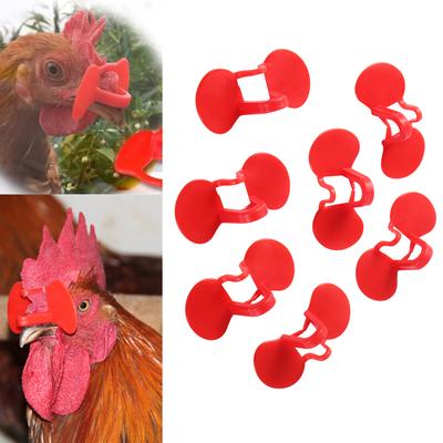 Thickened Non Bolted Chicken Glasses 2 Beams Design Rooster Anti-Peck Eye Mask Anti-Pecking Goggles Poultry Breeding Tools 50Pcs
