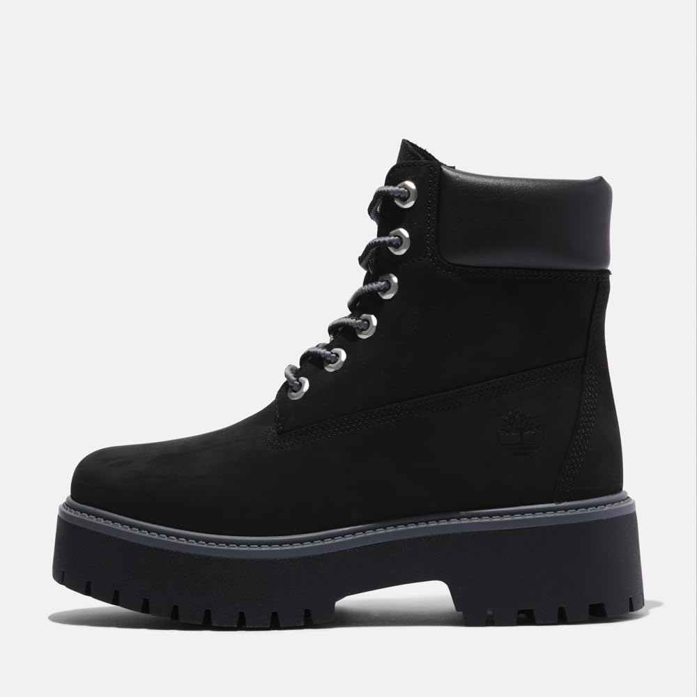 Timberland Stone Street Waterproof Jet Size Size 6-inch Boots, Women's, Black, 8.0 (TB1A5RH50151), 25.0cm (TB1A5RH50151)