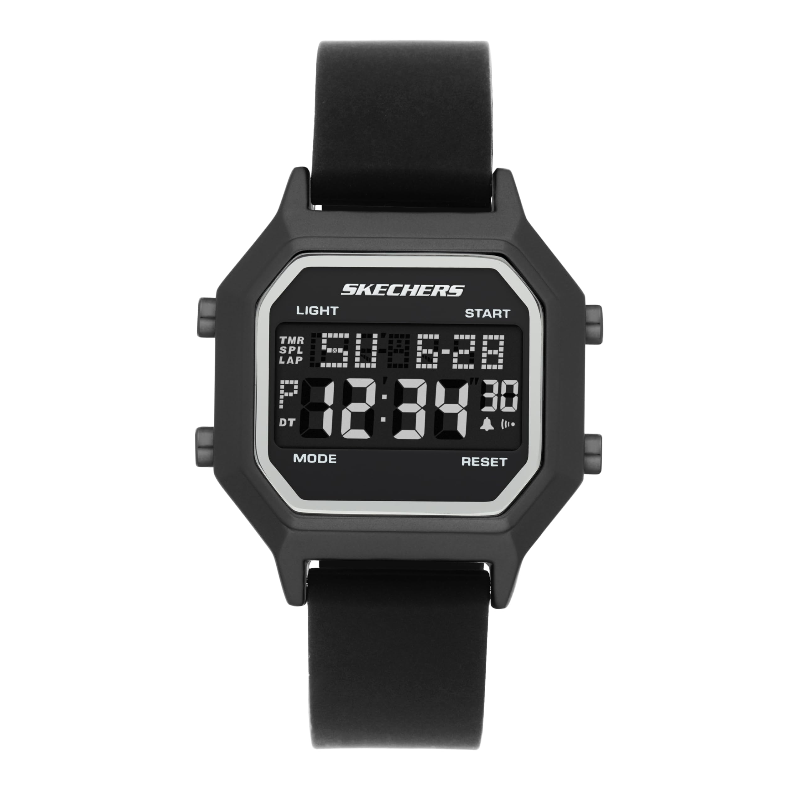 Skechers Digital Silicone Watch SR6194 Women s чёрный