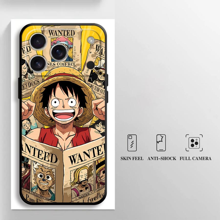 Anime OneS P-ieceS Pouzdro na telefon pro iPhone 17 Pro Max 7 8 12 11 SE 16 XS XR 14 15 Plus Air 13 Mini