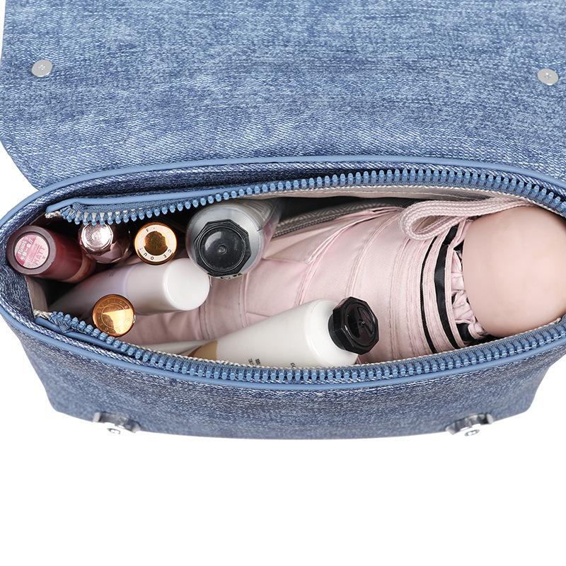 Personalisierte Nietjacke kleine Tasche Sommer 2025 neu Koreanische Version Mode Schultertasche Damen Denim Umhängetasche