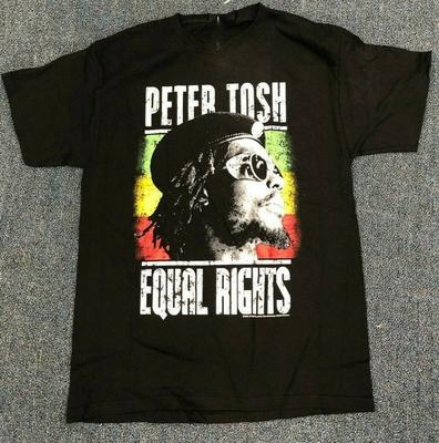VINTAGE Peter Tosh Gleichberechtigung Shirt Kurzarm Schwarz Unisex S-234XL Unisex T-Shirt