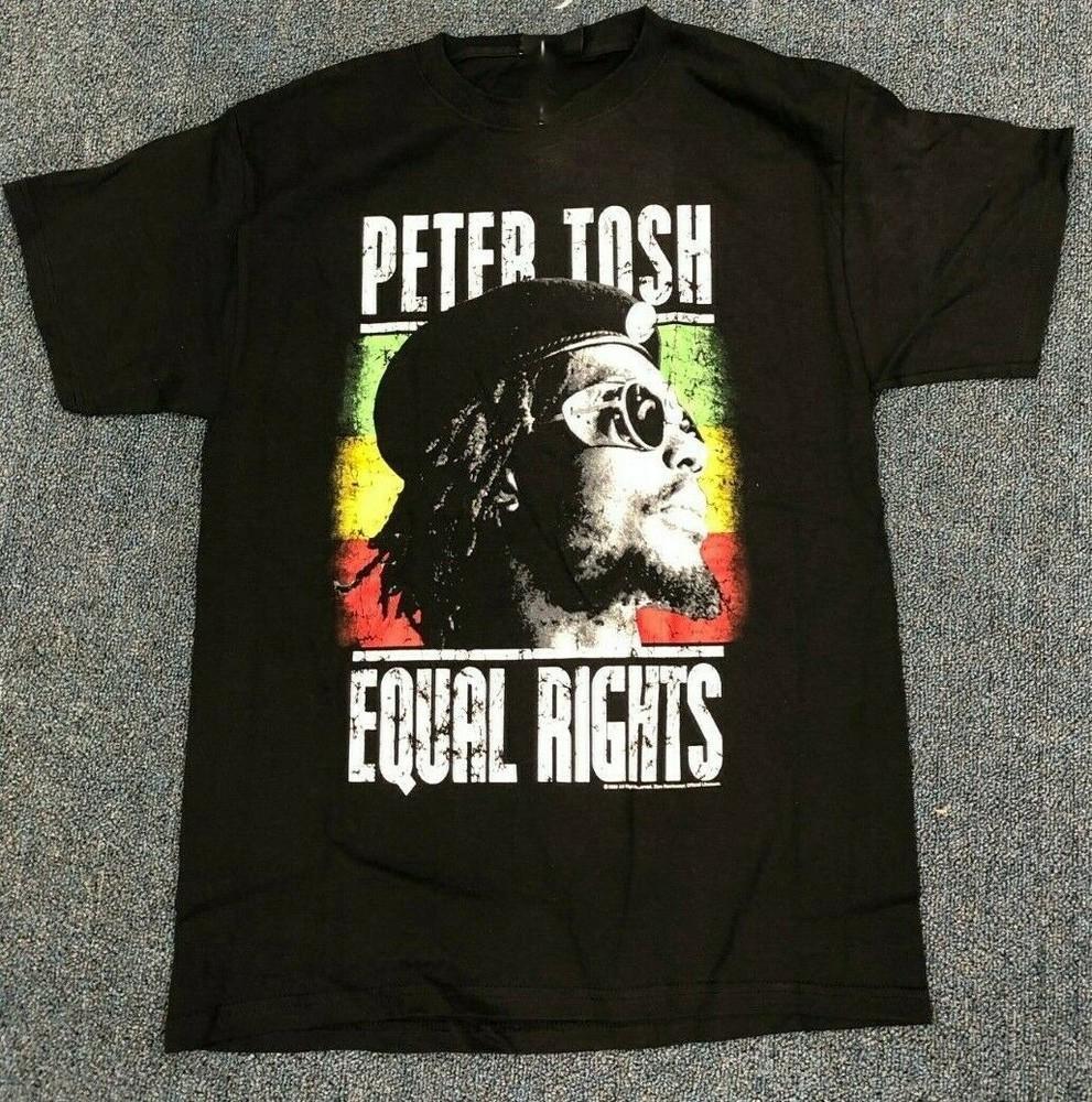 VINTAGE Peter Tosh Equal Rights Shirt Short Sleeve Black Unisex S-234XL Unisex T-Shirt