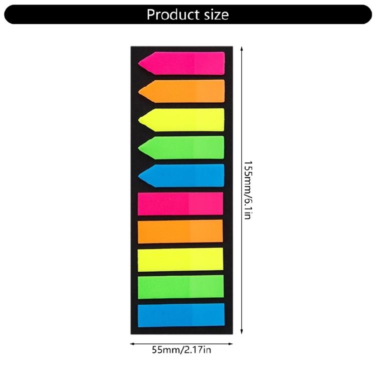100/120 Sheets Colored PET Label Sticker Writable File Labels Repositionable Adhesive Page Marker for Planner Notebook