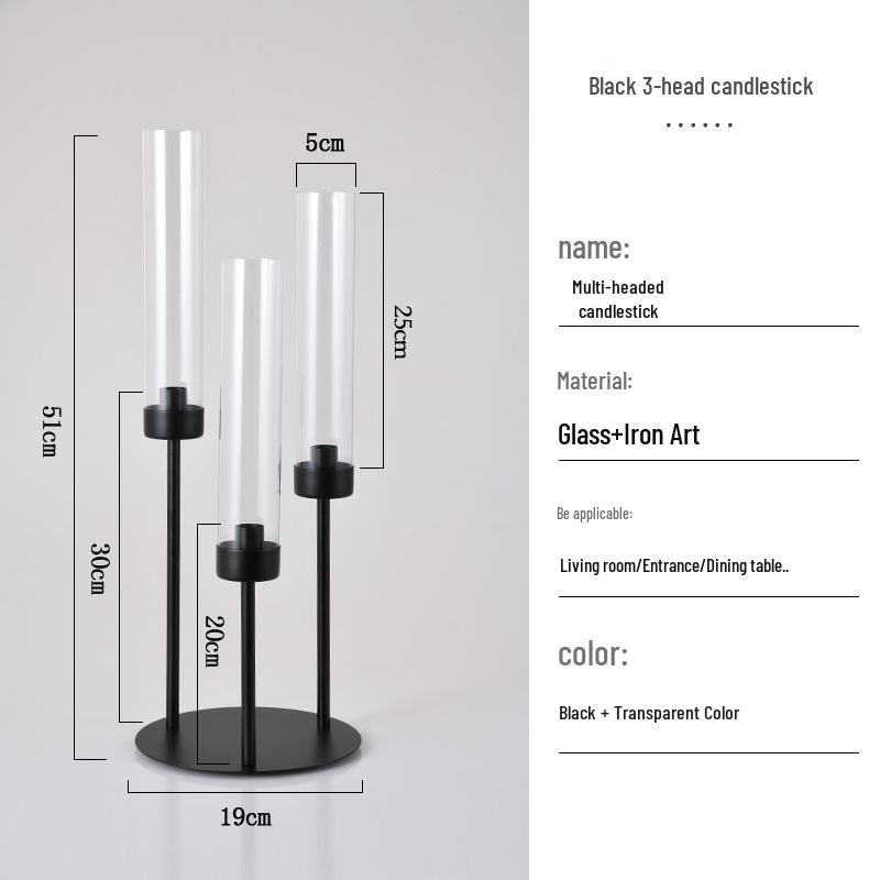 Romantic Candlestick Ornament with 5-6 Heads: