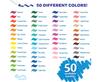 Crayola Marker 50 Super Tips Authentic 585050 Water-Removable Pens, Colors, Series, Product,