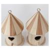 2pcs Wooden Bird House with Perch for Outside Birdhouse to Paint for Small Birds