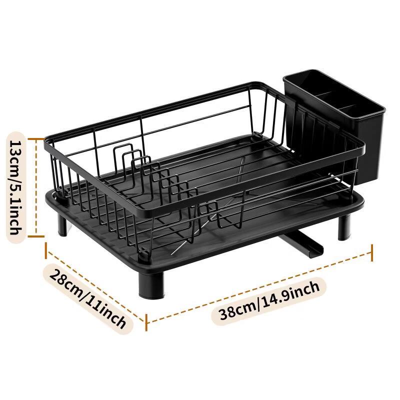 YouShu Nordic Style Foldable Iron Dish Drainer Rack
