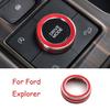 Aluminum For Ford Explorer - Driving Mode Switch Red Button Cover Ring
