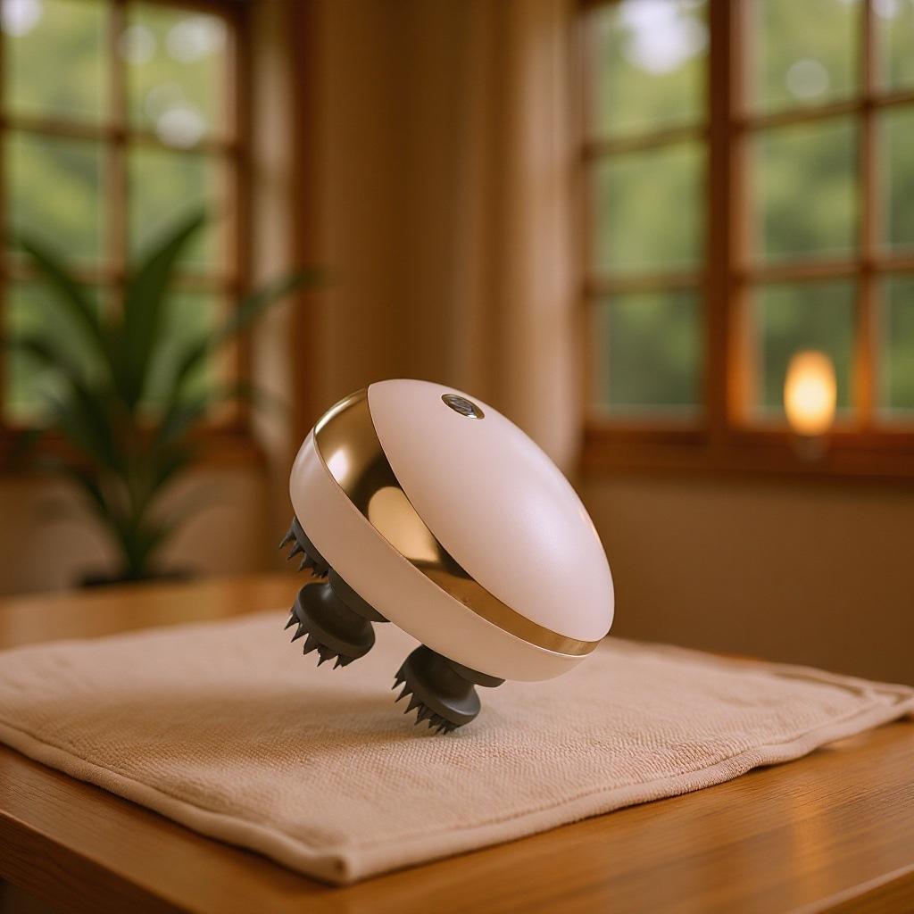 Smart Octopus Head Massager, Rechargeable Scalp Massager with Kneading Function, Stress Relief & Sleep Aid for Scalp Relaxation