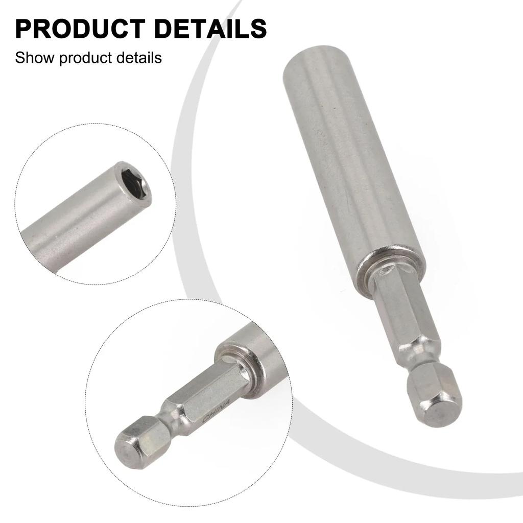 Drywall Screwgun Accessory 20V Bit Holder Compact Design Easy To Install High-quality Materials Steel Construction