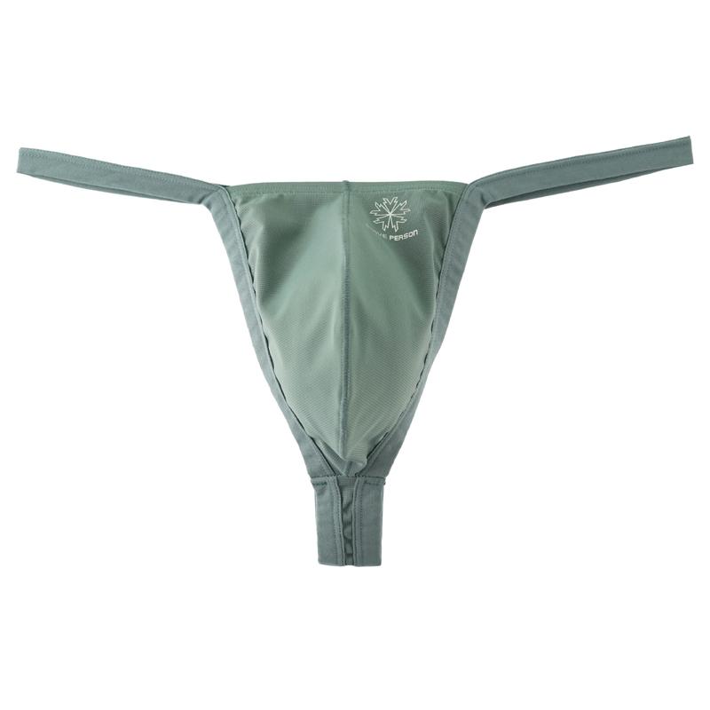 Stylish Solid Color Men's Thong Buttery Soft G-String Lightweight Perfect for Everyday Underpant