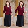 Women's Elegant Spring Two-Piece Dress - 2026 Stylish & Dignified for Middle-Aged Women
