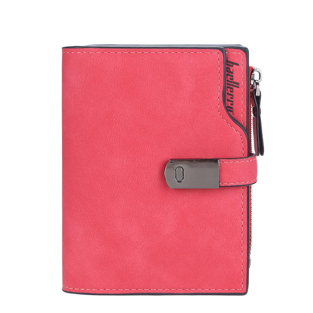 Pu Leather Wallet For Women With Zipper And Multiple Card Slots For Daily Use