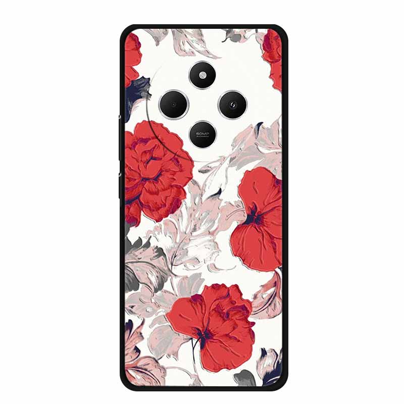 3D Emboss Case For Vivo Y300 Pro 5G Phone Case Relief Flowers Soft Silicone Coque For Vivo Y300 Pro Back Cover Case Funda Shell