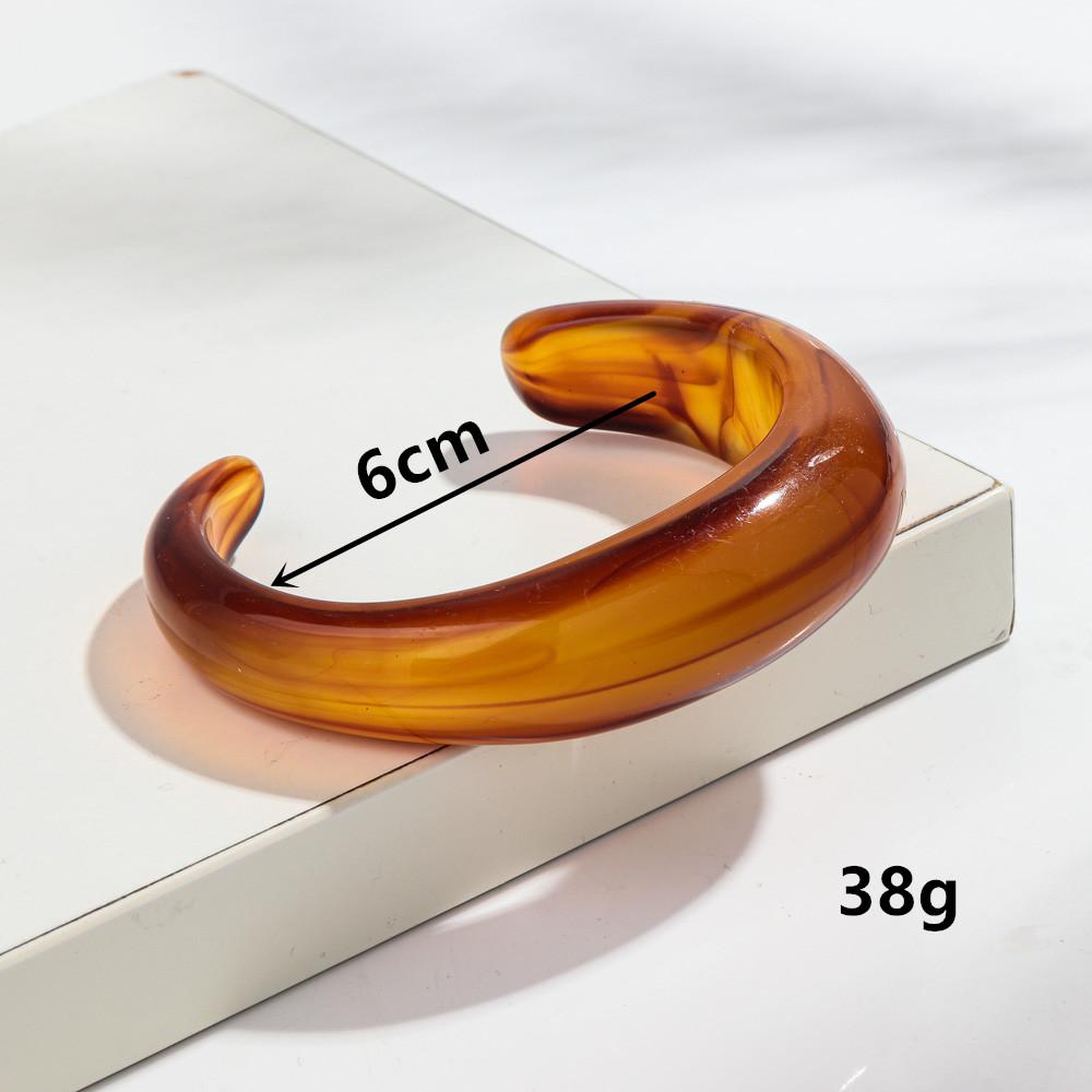 Bracciali Boho in Acrilico Geometrici a Bracciale Aperto per Donna, Braccialetti da Mano Chunky Colorati Misti Retro, Gioielli Impilabili, Regali di Compleanno