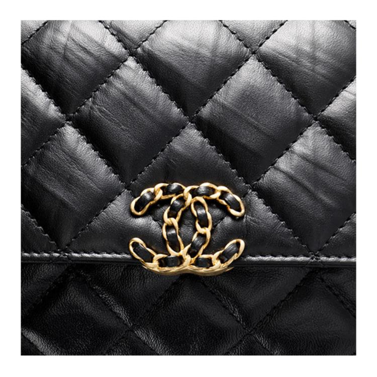 Chanel 23k 19 Hobo Lingge Leather Chain Sewing Leather Tofu Bag Handheld Shoulder Bag Women'S Black
