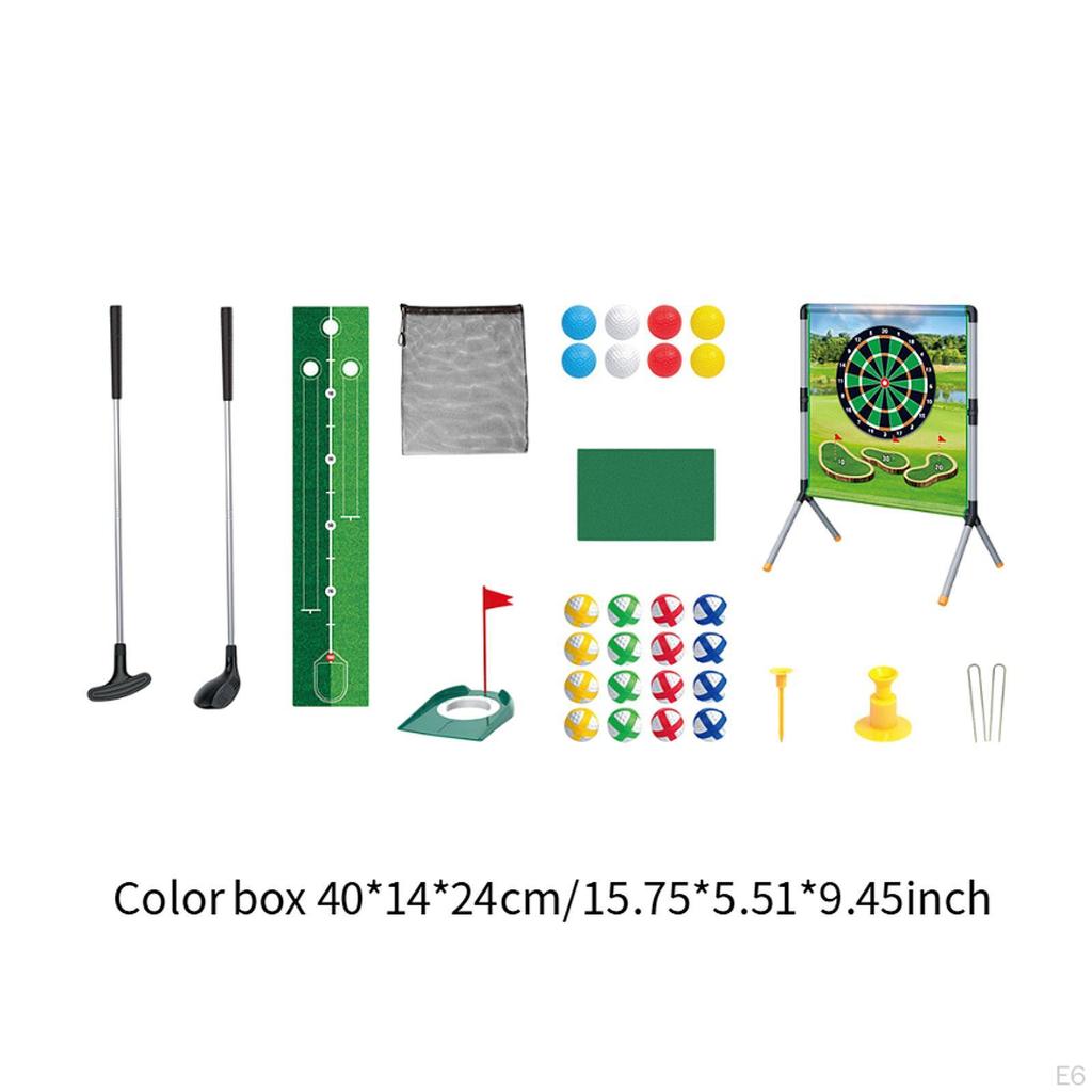 Kids Golf Set Play Mat Versatile Interactive Training with Balls for Children Adults