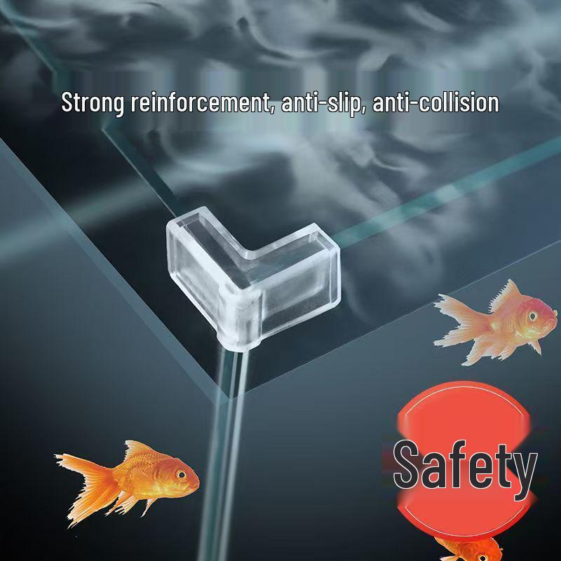 Transparent Fish Tank Table Corner Protector - Soft Triangle Guard for Child Safety