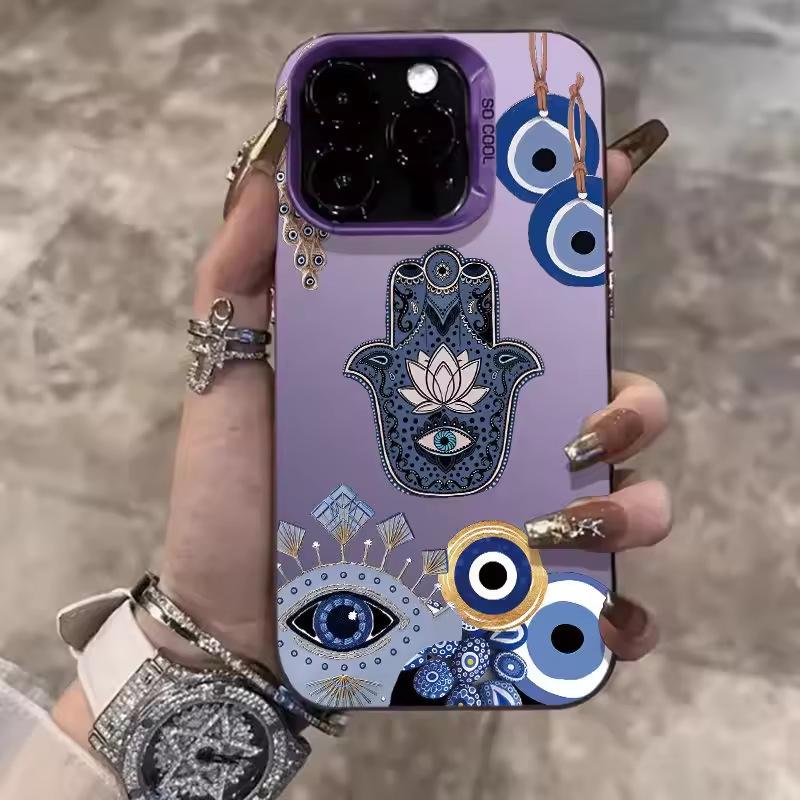 Blue Eyes IPhone 16 Pro Phone Case 15 Laser Case 14 Apple 12 Drop Protection 11Xs Max Hard 78 High Quality