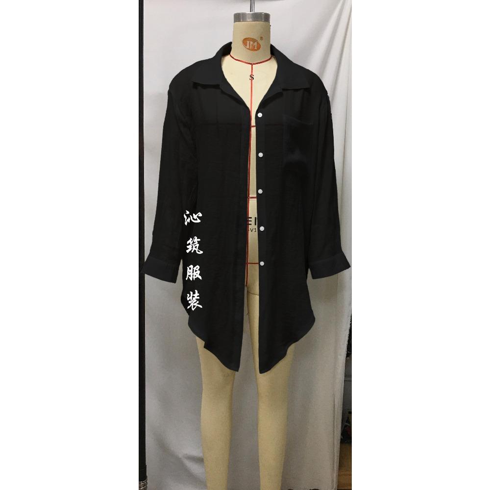 New Beach Blouse Bamboo Cotton Shirt-style Sunscreen Jacket Bikini Outer Cardigan Blouse